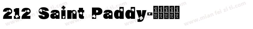 212 Saint Paddy字体转换